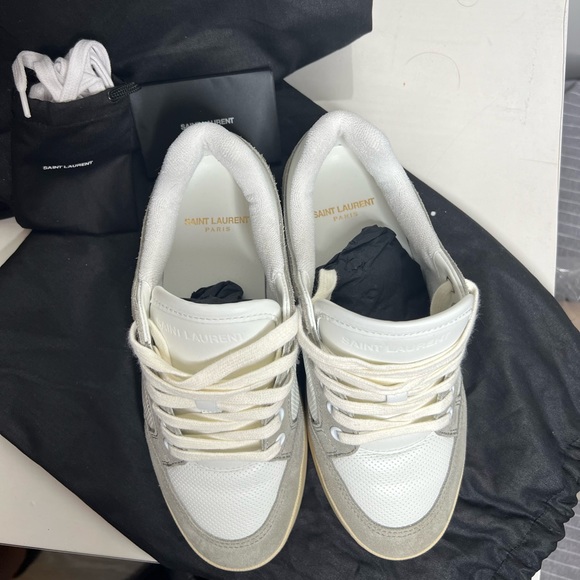 SL/61 SNEAKERS IN LEATHER AND SUEDE - Picture 3 of 7